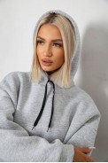 Спортивний костюм жіночий на флісі, колір сірий, 238R5726 - фото № 5