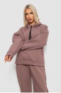 Спортивний костюм жіночий на флісі, колір мокко, 238R5726 - фото № 1