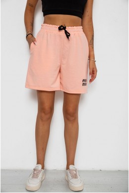 Шорты женские с принтом  -уценка, цвет персиковый, 238R120-U
