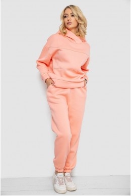 Спортивный костюм женский на флисе, цвет персиковый, 247R10765