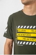 Футболка мужская с принтом, цвет хаки, 244R2530 - фото № 4