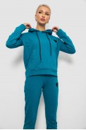 Спортивний костюм жіночий двонитка  -уцінка, колір бірюзовий, 214R1419-004-U-17 - фото № 1
