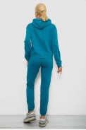 Спортивний костюм жіночий двонитка  -уцінка, колір бірюзовий, 214R1419-004-U-17 - фото № 3