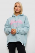 Худі жіночий утеплений  -уцінка, колір блакитний, 244RK707-U Худі жіночий утеплений  -уцінка, колір блакитний, 244RK707-U - фото № 0