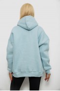 Худі жіночий утеплений  -уцінка, колір блакитний, 244RK707-U Худі жіночий утеплений  -уцінка, колір блакитний, 244RK707-U - фото № 3