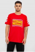 Футболка мужская с принтом, цвет красный, 244R2530 - фото № 0
