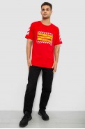 Футболка мужская с принтом, цвет красный, 244R2530 - фото № 1