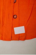Рубашка женская однотонная  -уценка, цвет оранжевый, 230R068-1-U-290 - фото № 5