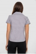 Рубашка женская однотонная  -уценка, цвет серый, 230R068-1-U-293 оптом - фото № 3