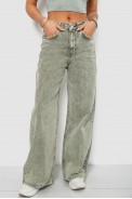 Джинсы женские однотонные Wide leg, цвет серый, 244R1908S21 - фото № 0