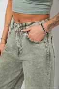 Джинсы женские однотонные Wide leg, цвет серый, 244R1908S21 - фото № 4