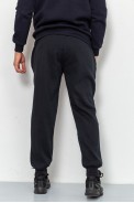 Спорт штаны мужские на флисе, цвет черный, 184R8755 - фото № 3