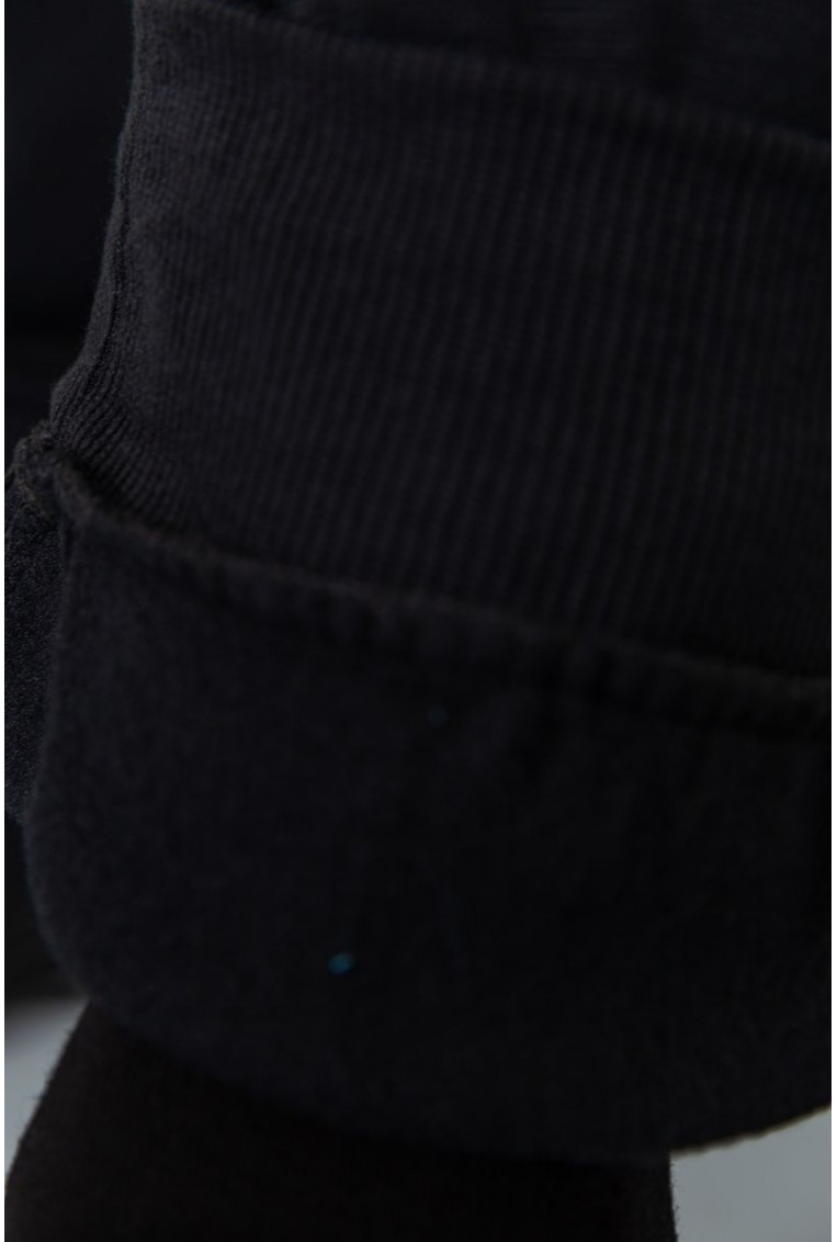 Купить Спорт штаны мужские на флисе, цвет черный, 184R8755 - Фото №6
