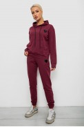 Спортивный костюм женский двухнитка, цвет сливовый, 214R1419-004 - фото № 2