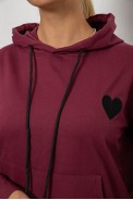 Спортивный костюм женский двухнитка, цвет сливовый, 214R1419-004 - фото № 4