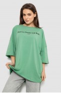 Футболка женская с принтом, цвет оливковый, 244R3014 - фото № 0