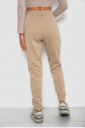 Спортивные штаны женские на флисе  -уценка, цвет бежевый, 238R57013-U-9 - фото № 3