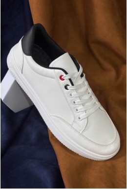 Кеди чоловічі, колір біло-чорний, 248RR190