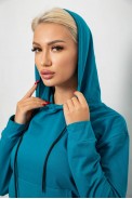 Спортивний костюм жіночий двонитка, колір бірюзовий, 214R1419-004 - фото № 5