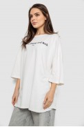 Футболка женская с принтом, цвет молочный, 244R3014 - фото № 2
