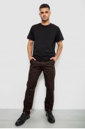 Брюки мужские классические, цвет шоколадный, 243RXK39-2 оптом - фото № 1