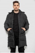 Куртка мужская зимняя удлиненная  -уценка, цвет черный, 244RH76-30D-U - фото № 1
