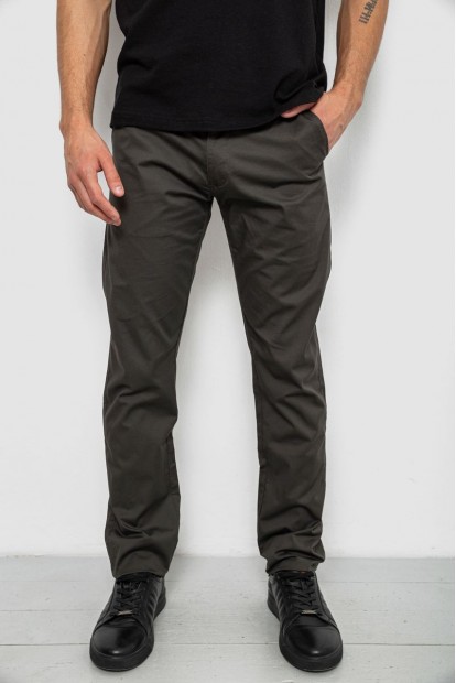 Брюки мужские классические, цвет хаки, 243RXK39-2