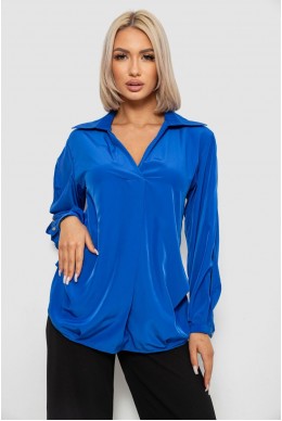 Блуза однотонная, цвет электрик, 230R1162