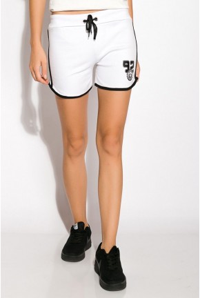 Белые женские шорты короткие 317F043-2