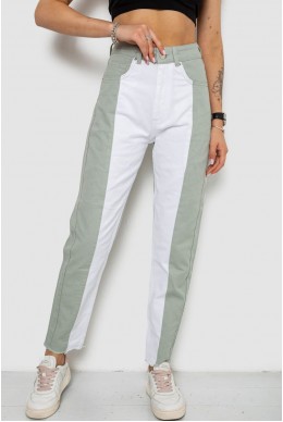 Джинси жіночі  -уцінка, колір оливковий, 182R1935S21-U-1