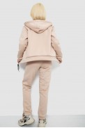 Спортивный костюм женский на флисе  -уценка, цвет бежевый, 257R86-U-2 - фото № 3