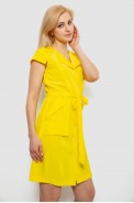 Платье софт однотонное, цвет желтый, 230R028 - фото № 2