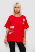 Футболка женская с принтом, цвет красный, 244R2131 - фото № 0