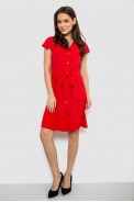 Сукня софт однотонна, колір червоний, 230R028 - фото № 0