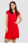 Сукня софт однотонна, колір червоний, 230R028 - фото № 1