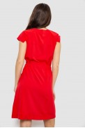Сукня софт однотонна, колір червоний, 230R028 - фото № 3