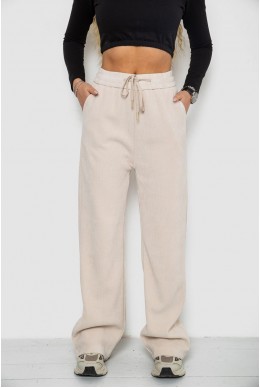 Штаны женские вельветовые  -уценка, цвет светло-бежевый, 214R603-U