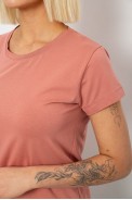 Футболка женская однотонная, цвет пудровый, 244R2806 - фото № 4