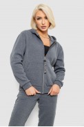 Спортивный костюм женский на флисе, цвет грифельный, 257R86 - фото № 1