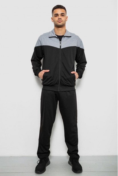 Спортивный костюм мужской двухнитка, цвет черный, 244RY-961
