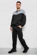 Спортивний костюм чоловічий двонитка, колір чорний, 244RY-961 - фото № 2