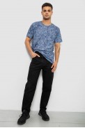 Футболка чоловіча з принтом, колір джинс, 244R5524 - фото № 1