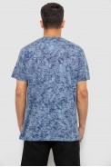 Футболка чоловіча з принтом, колір джинс, 244R5524 - фото № 3