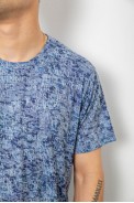 Футболка чоловіча з принтом, колір джинс, 244R5524 - фото № 4