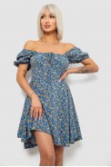Платье женское с принтом софт, цвет джинс, 257R811 - фото № 0