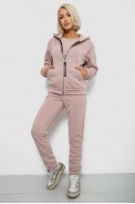 Спортивный костюм женский на флисе, цвет пудровый, 257R86 - фото № 2