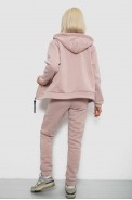 Спортивный костюм женский на флисе, цвет пудровый, 257R86 - фото № 3