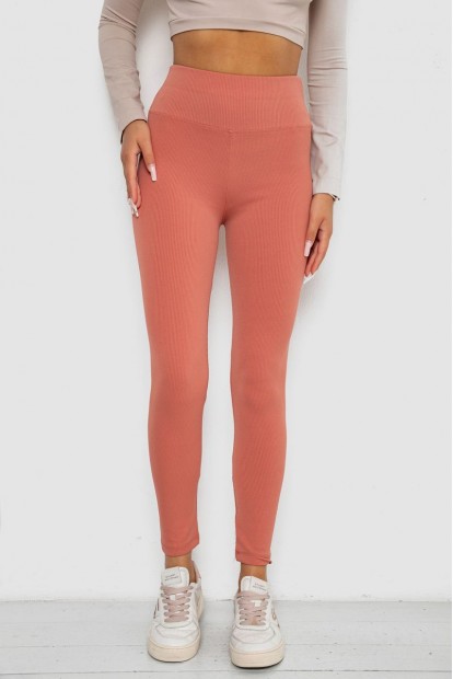 Лосини в рубчик  -уцінка, колір пудровий, 238R58202-U-13