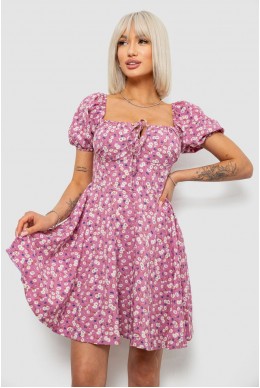 Платье женское с принтом софт, цвет пудровый, 257R811
