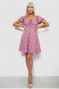Платье женское с принтом софт, цвет пудровый, 257R811 - фото № 1